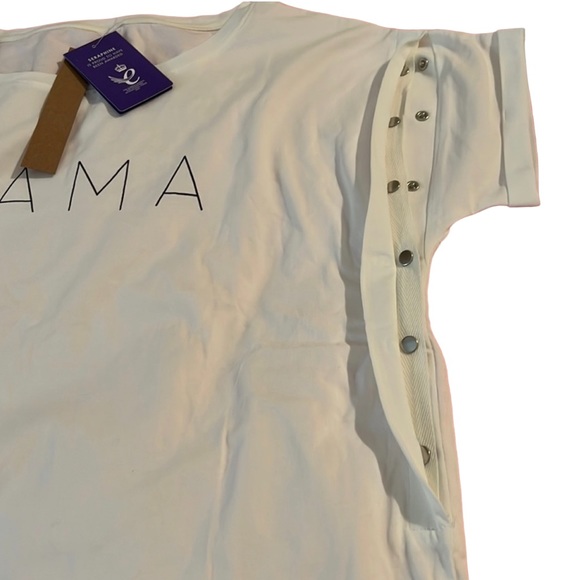 NEW Maternity blouse snap buttons on each side for easy breastfeeding size M. 73 - Picture 4 of 5